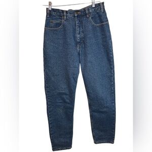 Guide Gear Women's Jeans Sz 8 Med Wash Plaid Flannel Lined Straight Leg Denim